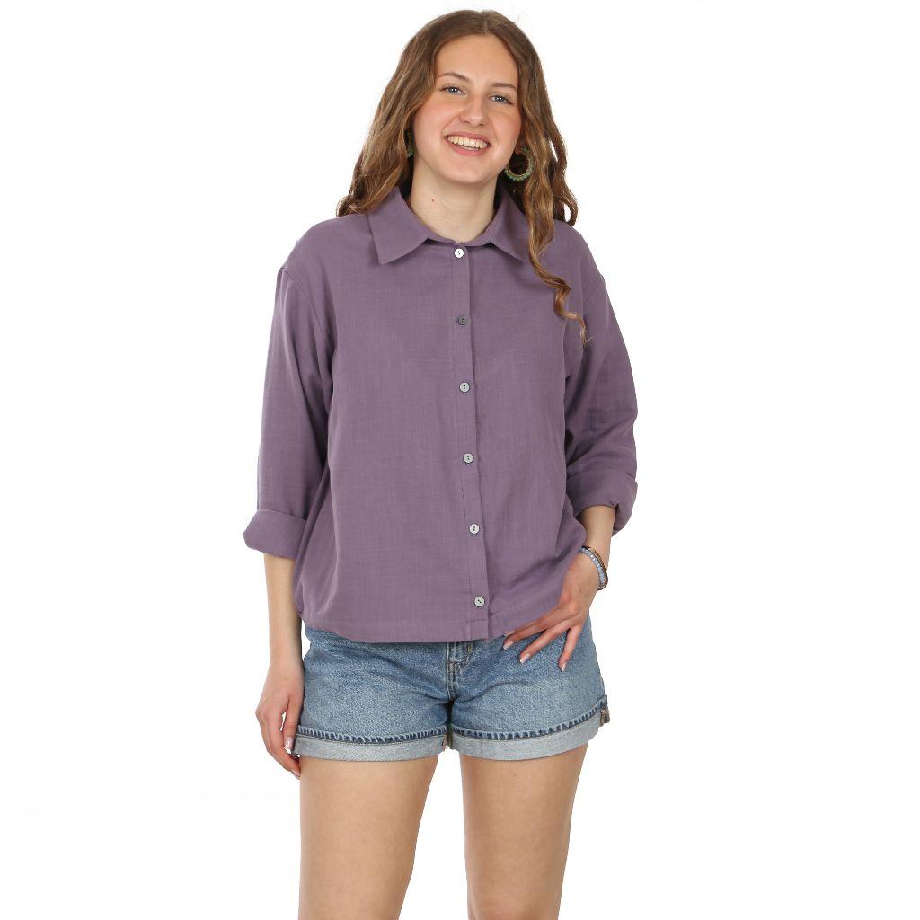 Preview: Papierschnittmuster Bluse mit Kräusel Frau Ruth XS-XXL